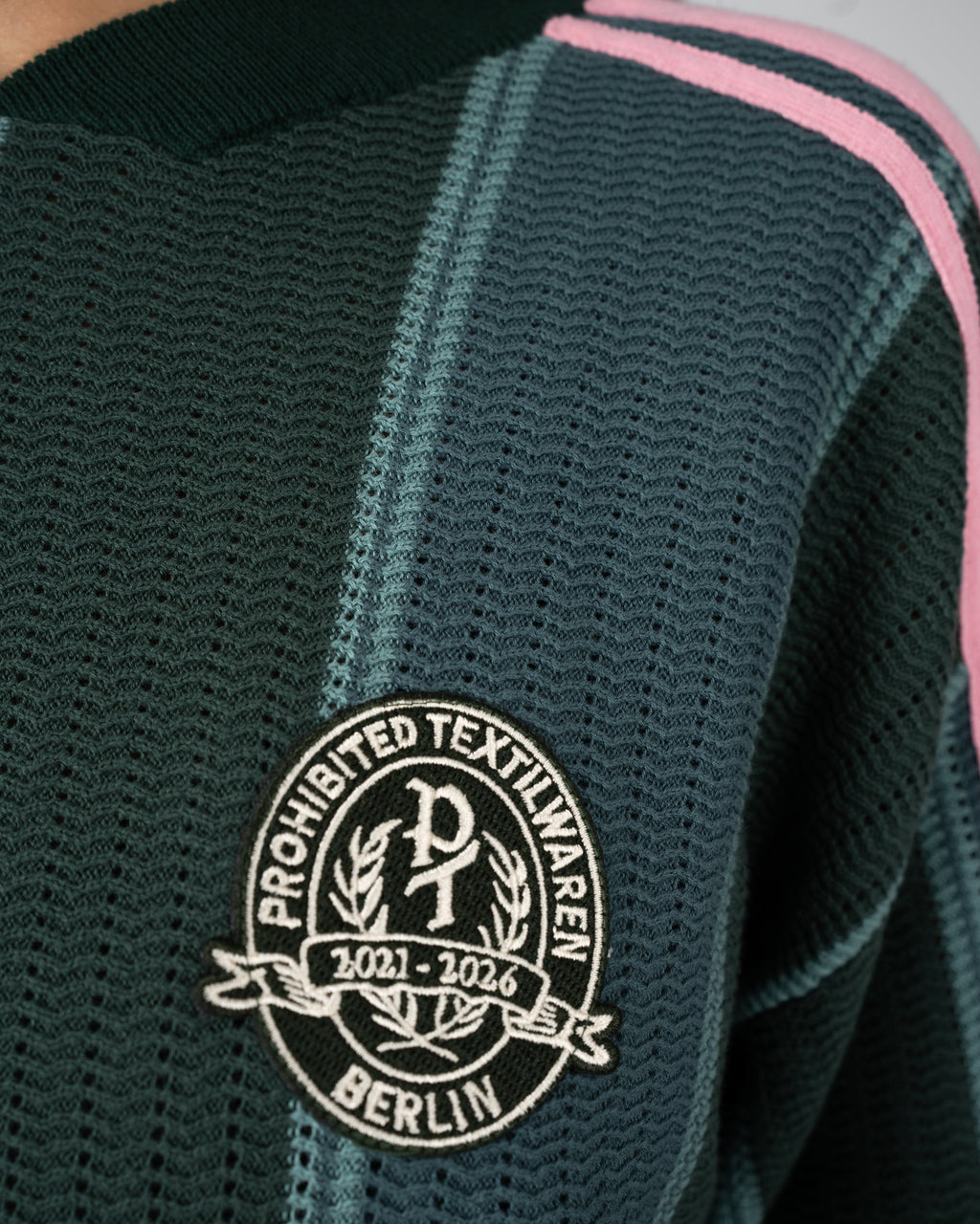 Prohibited: Striped Team Knit Trikot - Green
