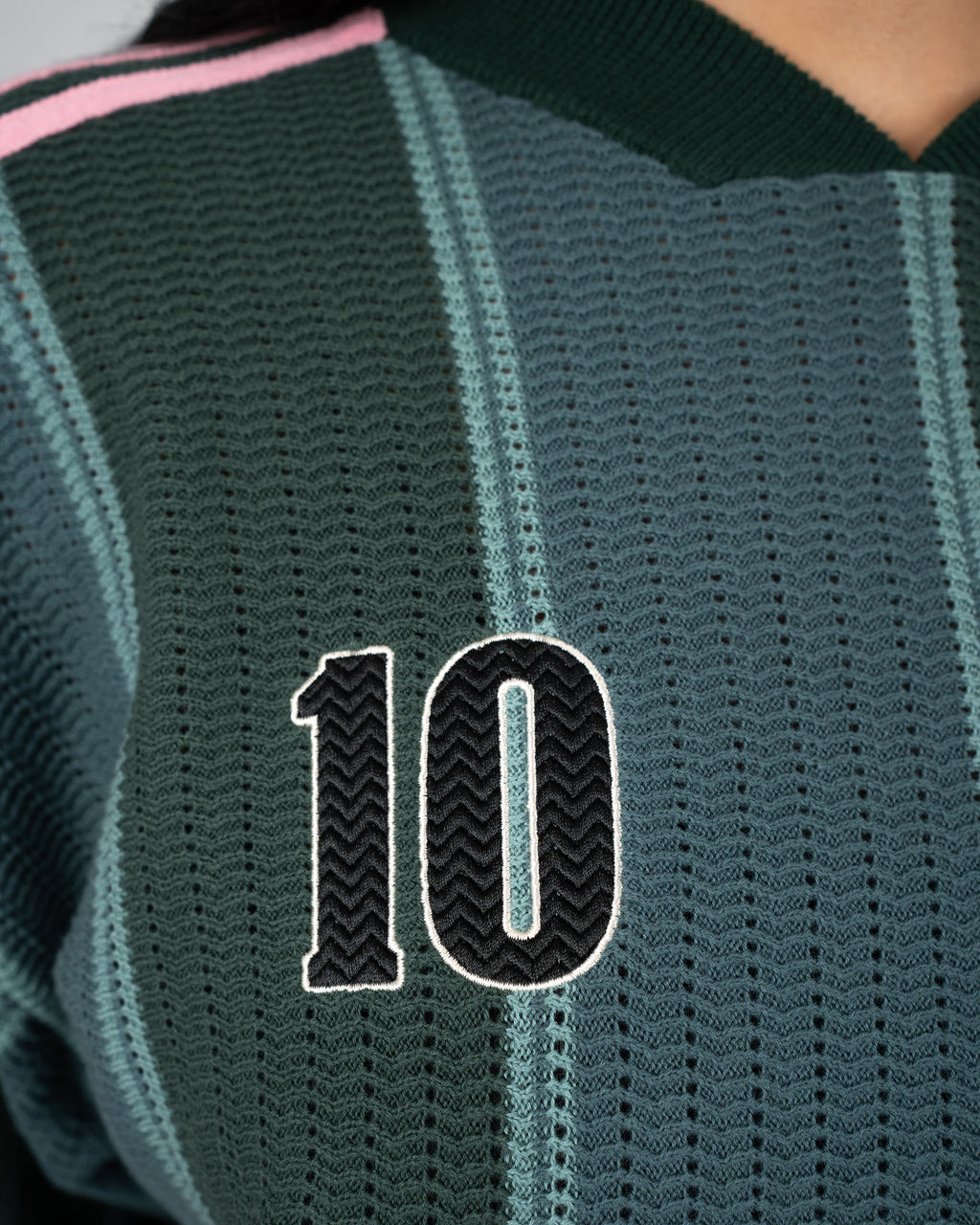 Prohibited: Striped Team Knit Trikot - Green