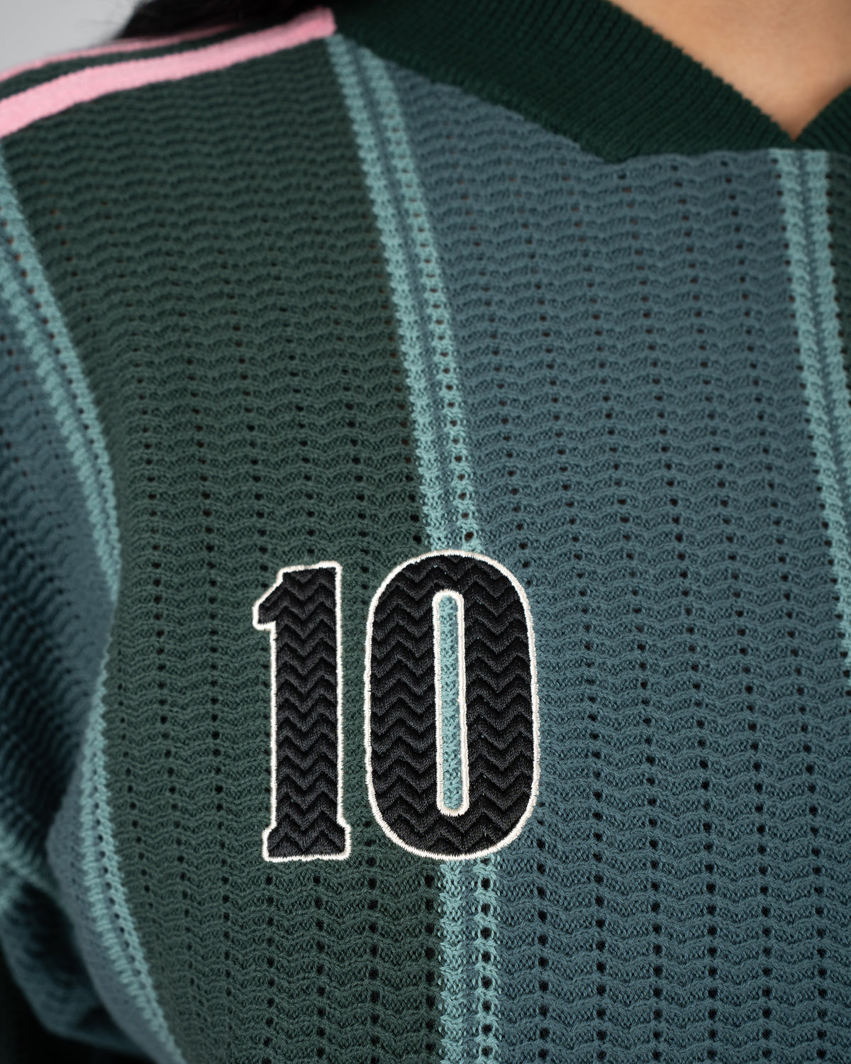 Prohibited: Striped Team Knit Trikot - Green