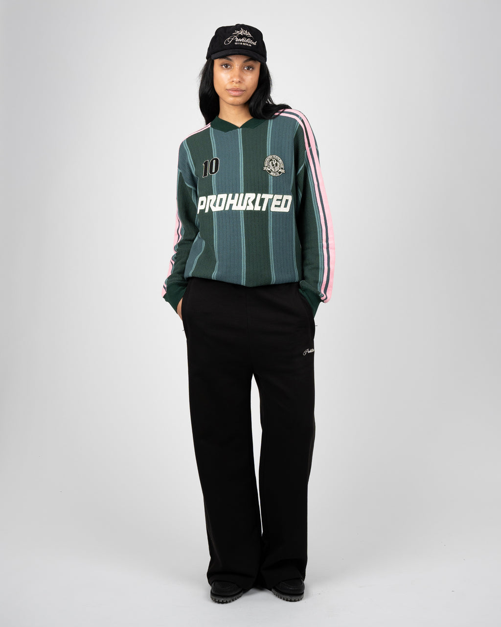Prohibited: Striped Team Knit Trikot - Green