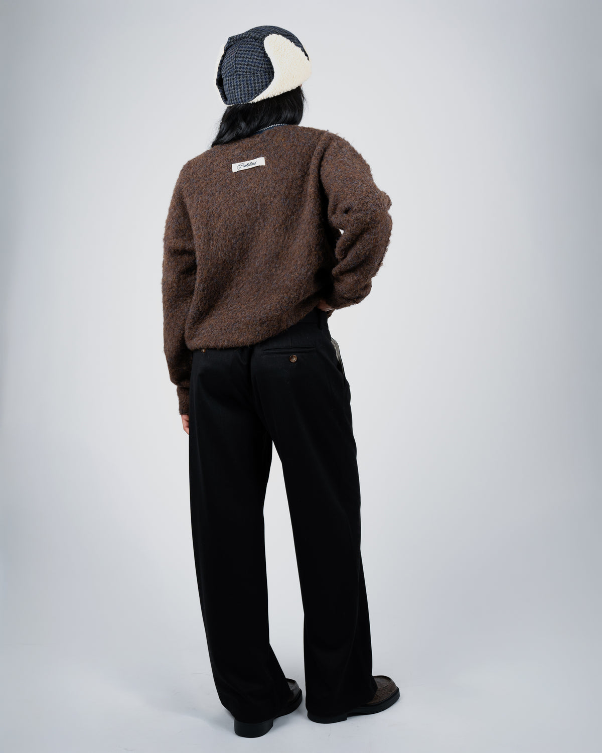 Prohibited: Fuzzy knit Sweater - Mud Brown