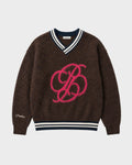 Prohibited: Fuzzy knit Sweater - Mud Brown
