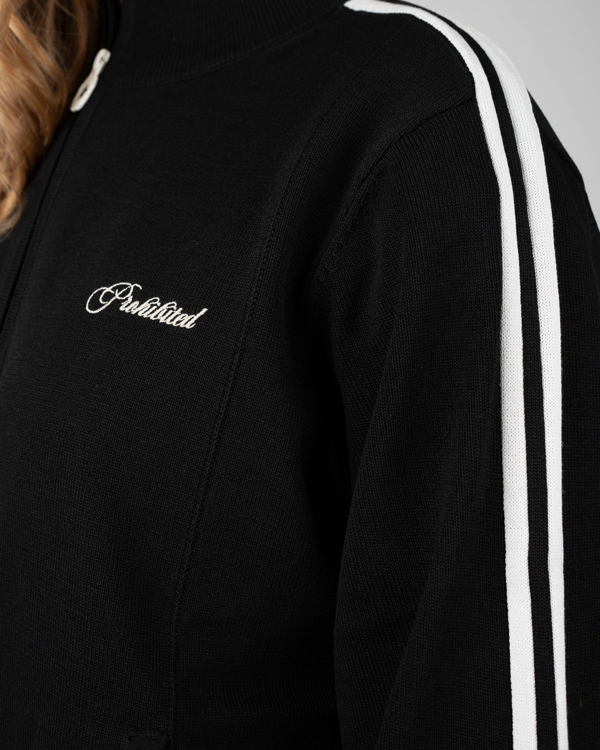 Prohibited: Varsity Track Jacket - Black