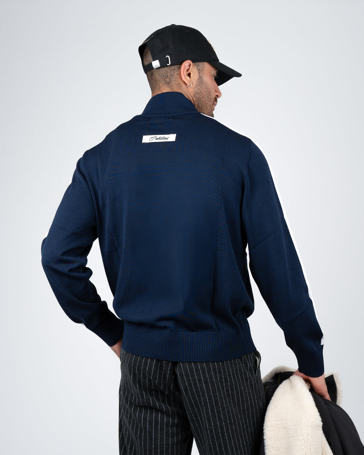 Prohibited: Varsity Track Jacket - Navy
