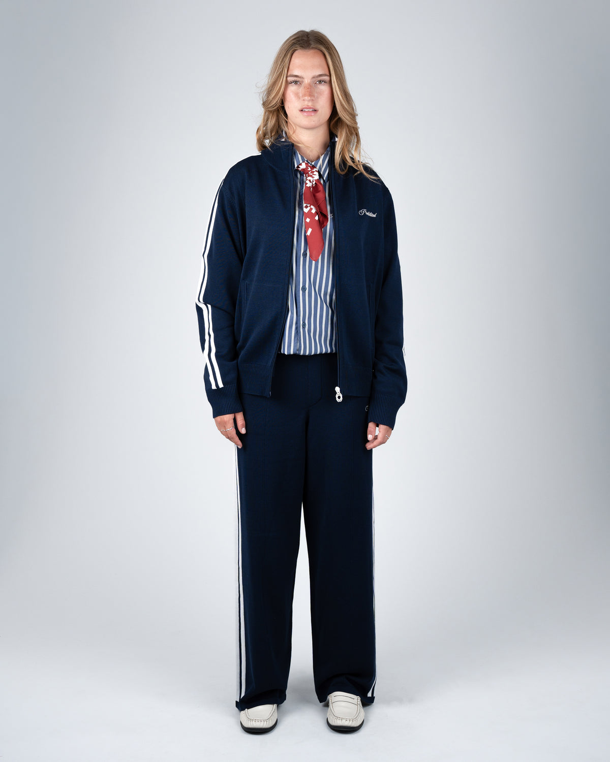 Prohibited: Varsity Track Jacket - Navy