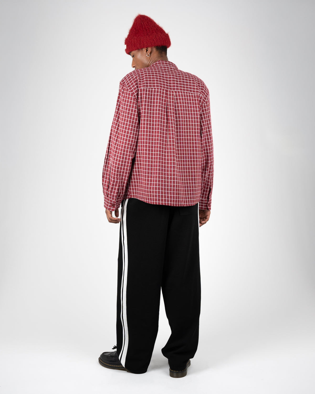 Prohibited: Varsity Knitted Trackpants - Black