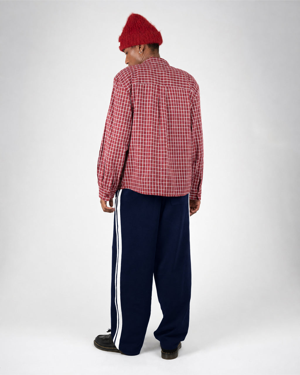 Prohibited: Varsity Knitted Trackpants - Navy