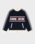Prohibited: Letterman Knit Jacket - Navy
