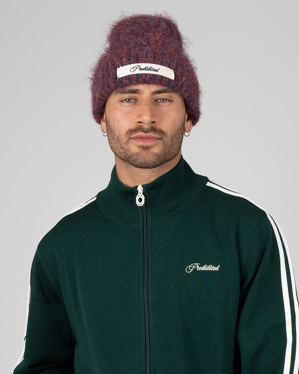Prohibited: Season Knit Beanie - Red/Blue