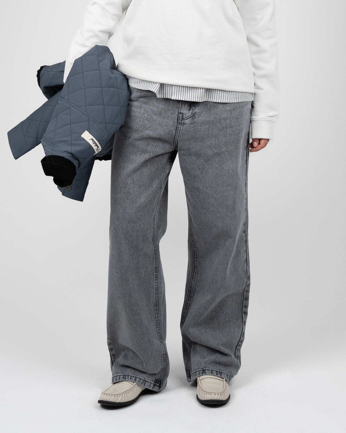 Prohibited: Milano Relaxed Denim - Washed Grey