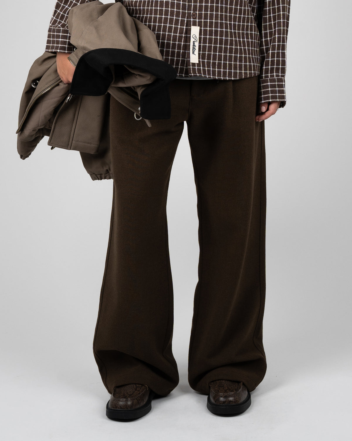 Prohibited: Revival Pleated Pants - Brown