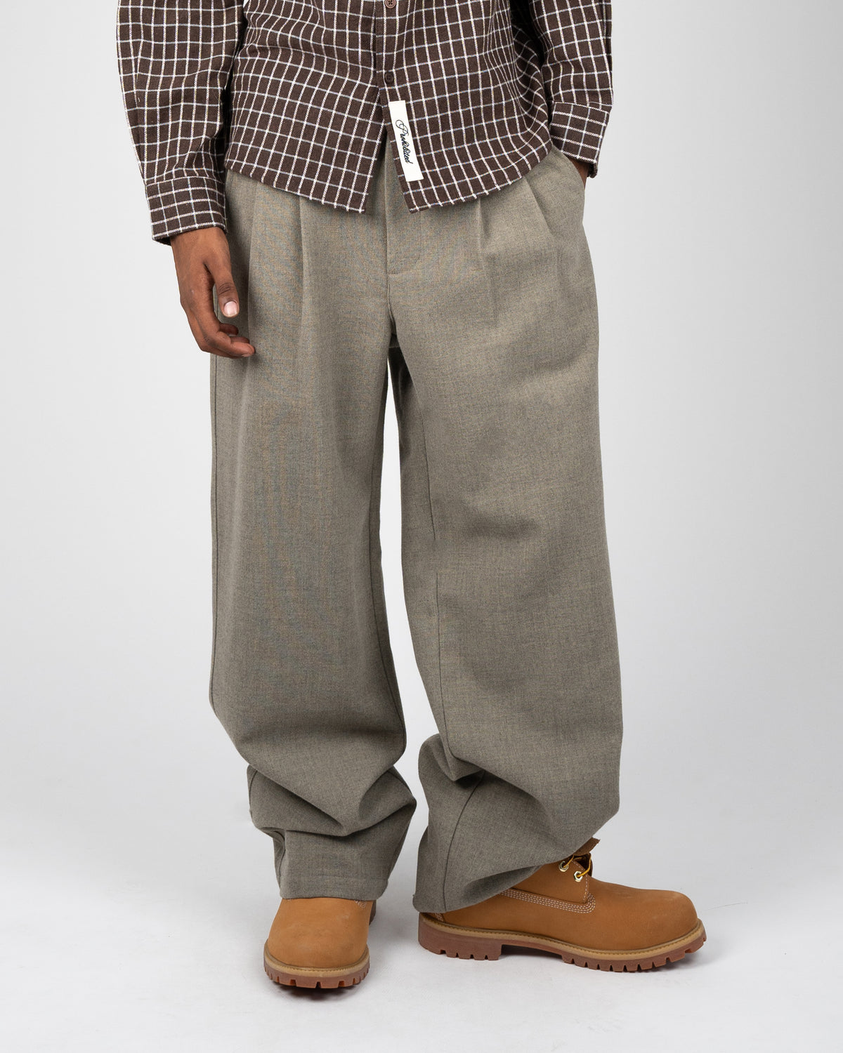 Prohibited: Revival Pleated Pants - Light Grey