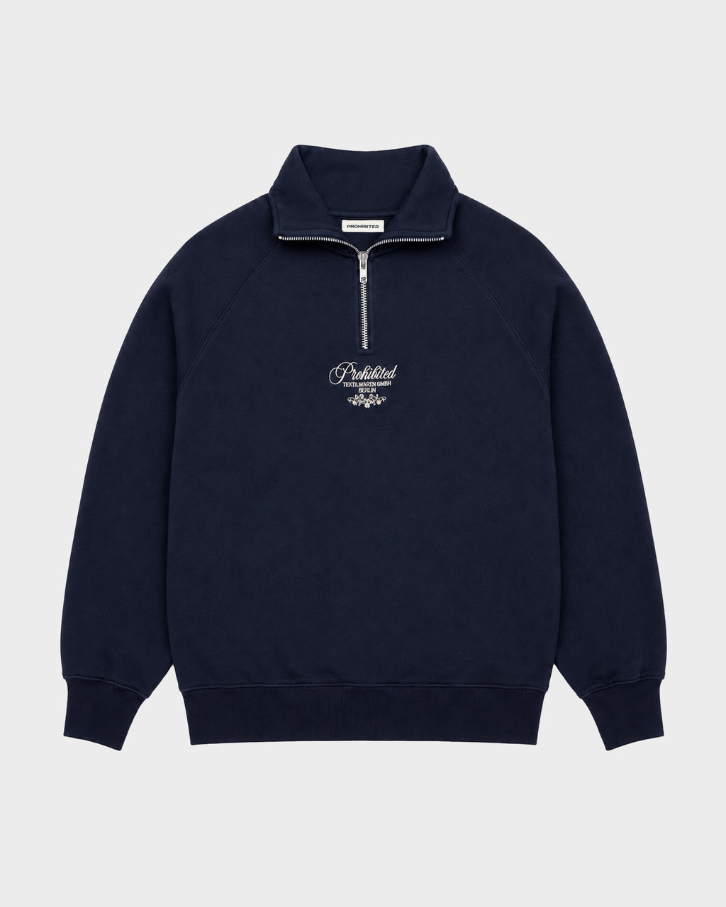 Prohibited: College Days Quarter Zip - Deep Blue