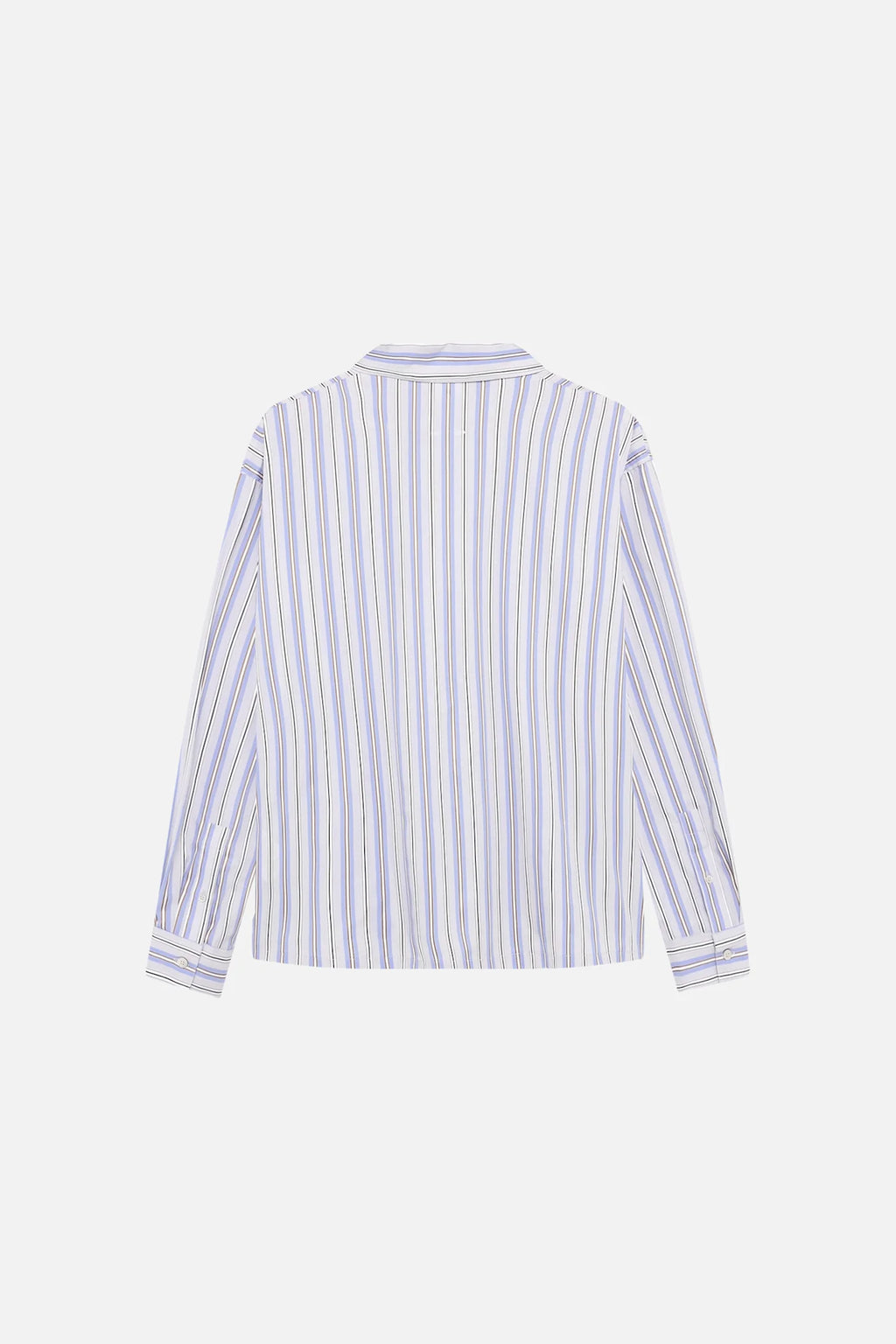 Won Hundred: Maza Striped Shirt - Micro Chip Grey Comb.