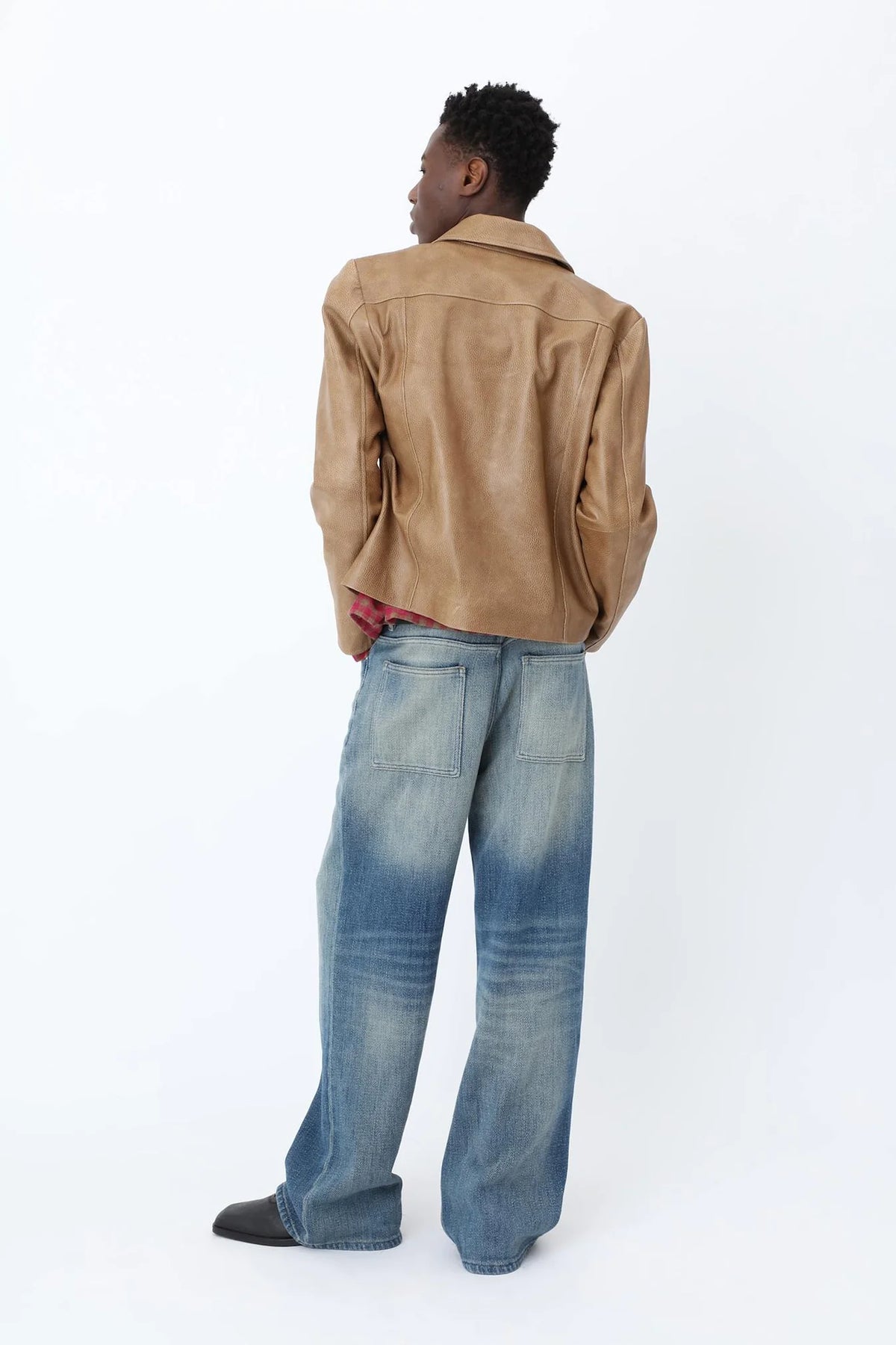 Won Hundred: Dutton Leather Jacket - Breen Brown