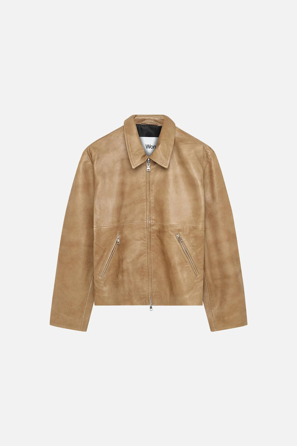 Won Hundred: Dutton Leather Jacket - Breen Brown