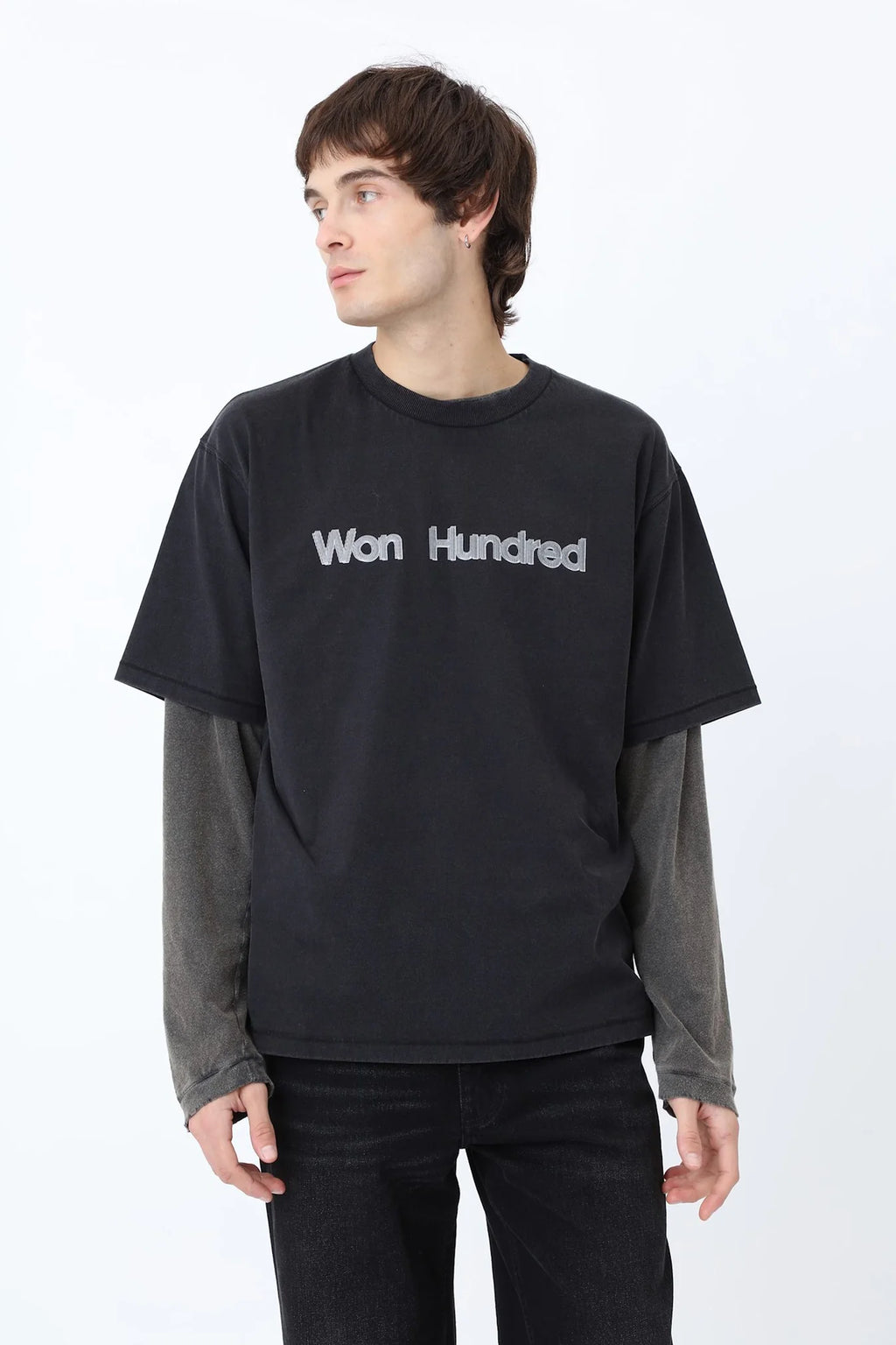 Won Hundred: LA Logo Flashes Tee - Black