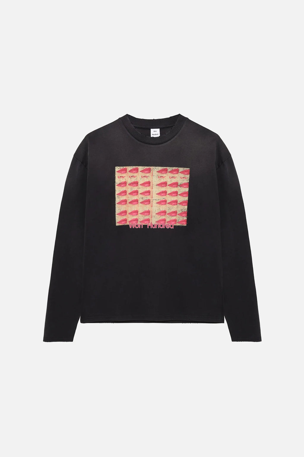 Won Hundred: Steven Kisses Longsleeve - Washed Black