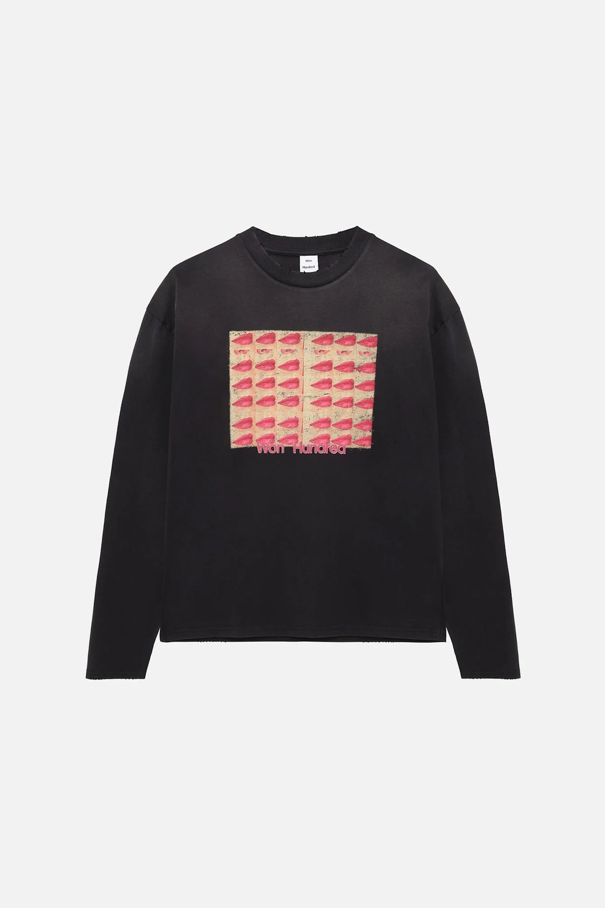 Won Hundred: Steven Kisses Longsleeve - Washed Black