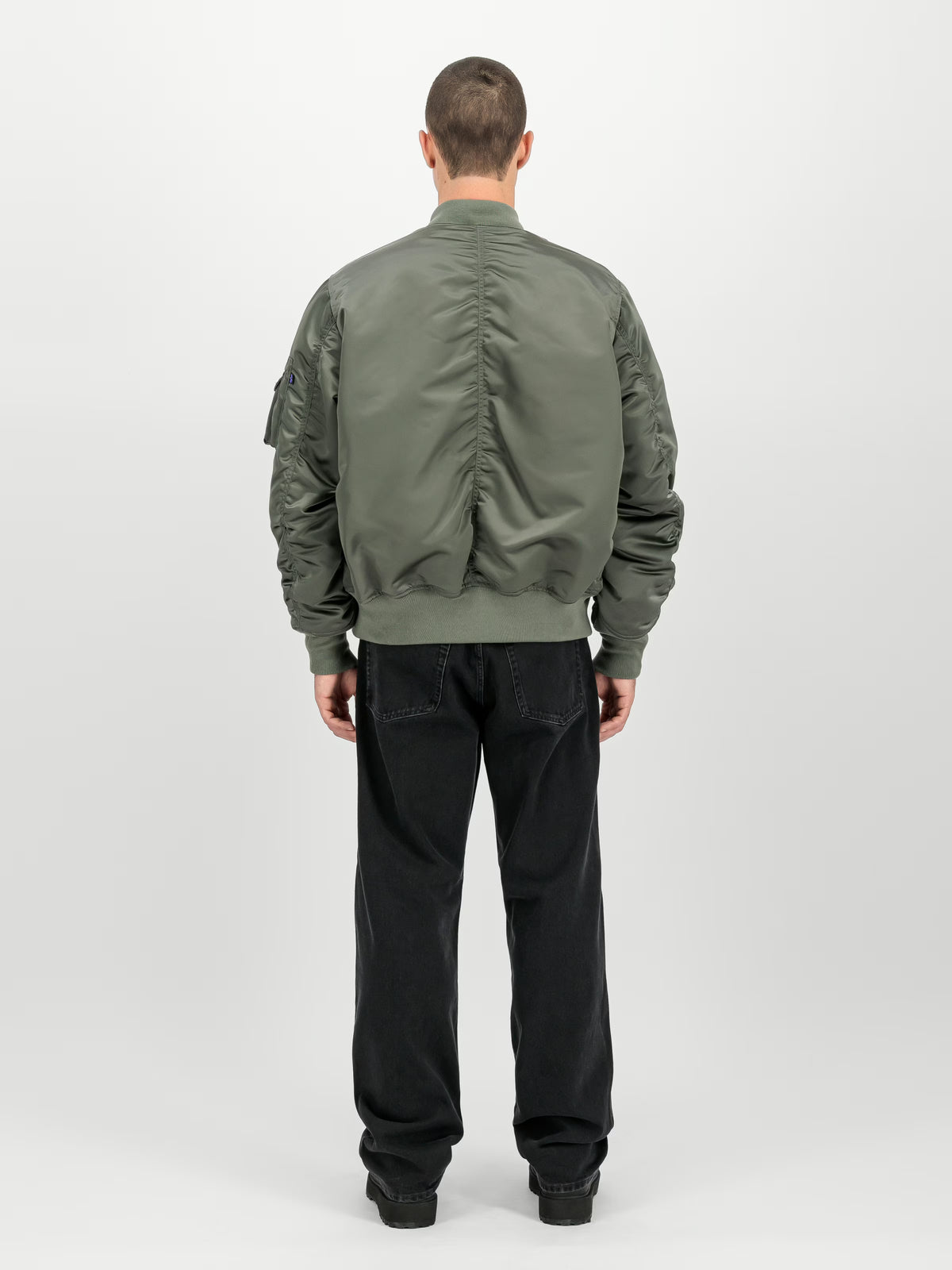 Alpha Industries: MA-1 Base Flight UV Bomber Jacket - Vintage Green