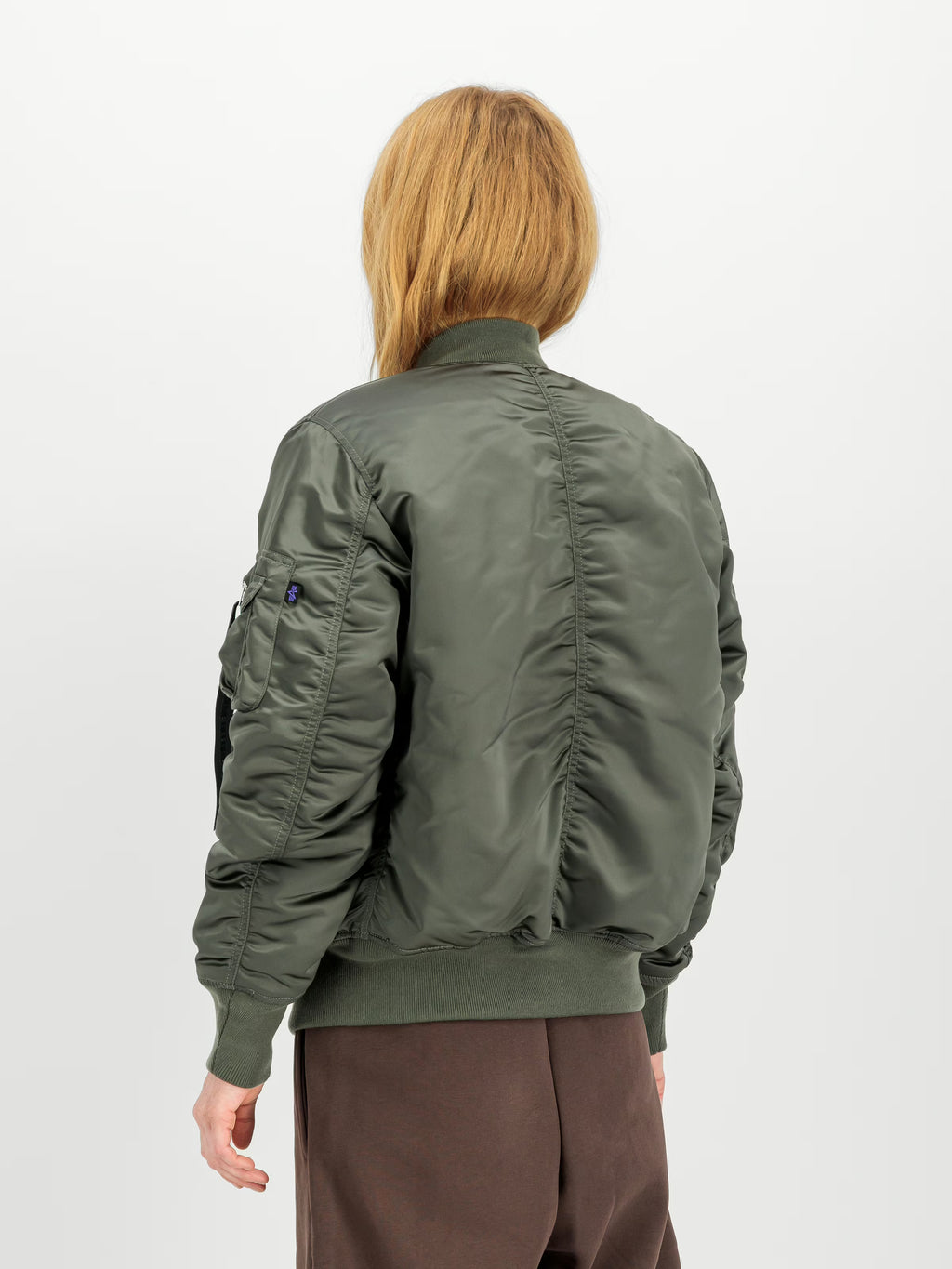 Alpha Industries: MA-1 Base Flight UV Bomber Jacket - Vintage Green