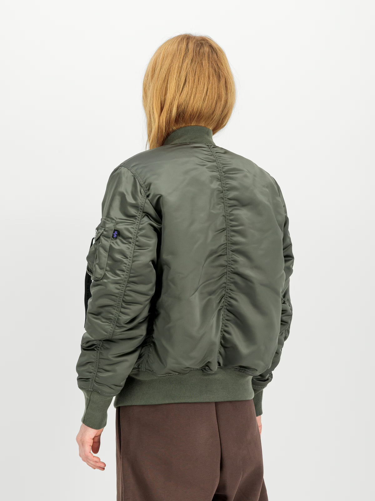 Alpha Industries: MA-1 Base Flight UV Bomber Jacket - Vintage Green