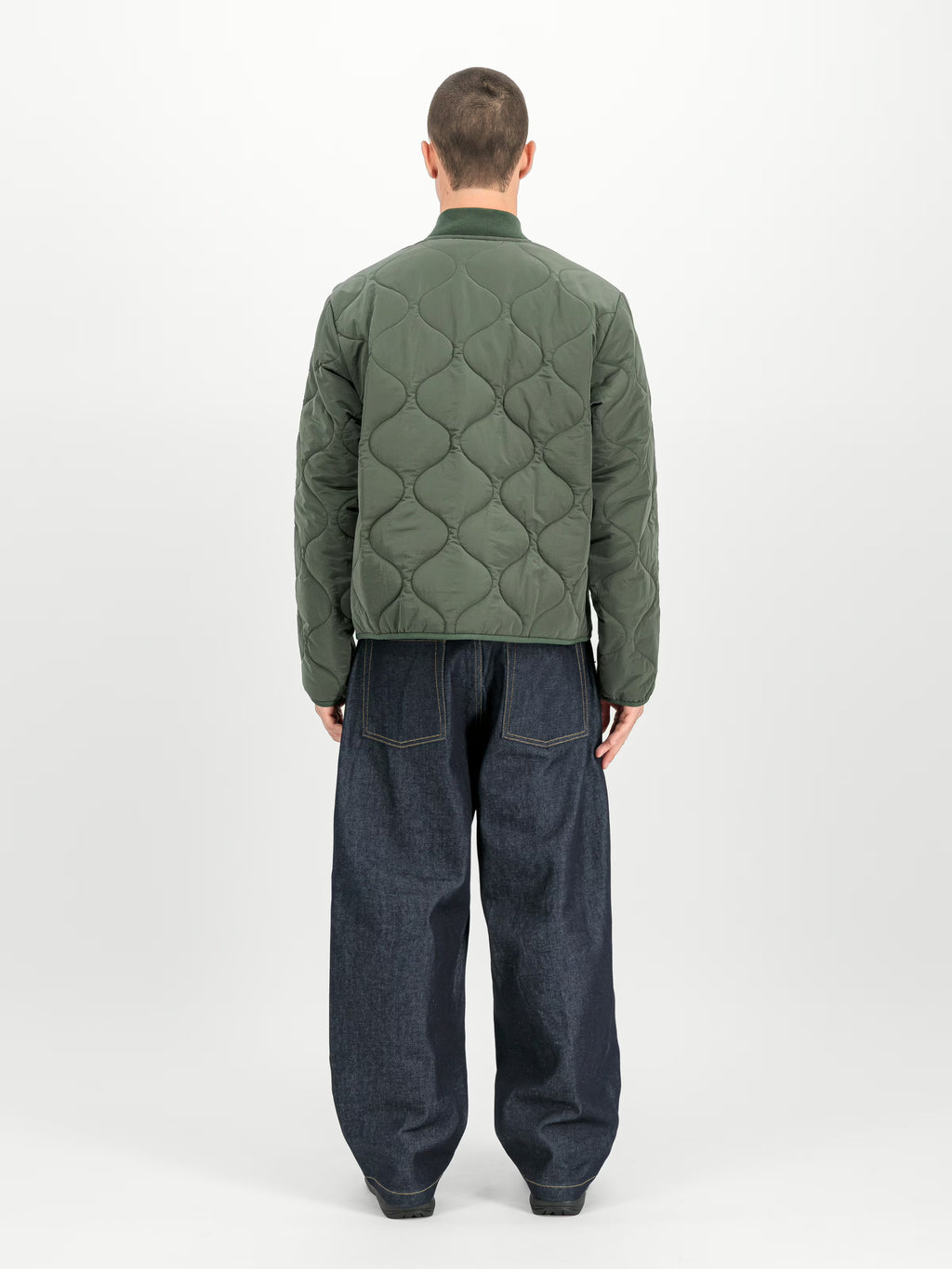Alpha Industries: CWU-9/P Quilted UV Loose Field Jacket - Vintage Green