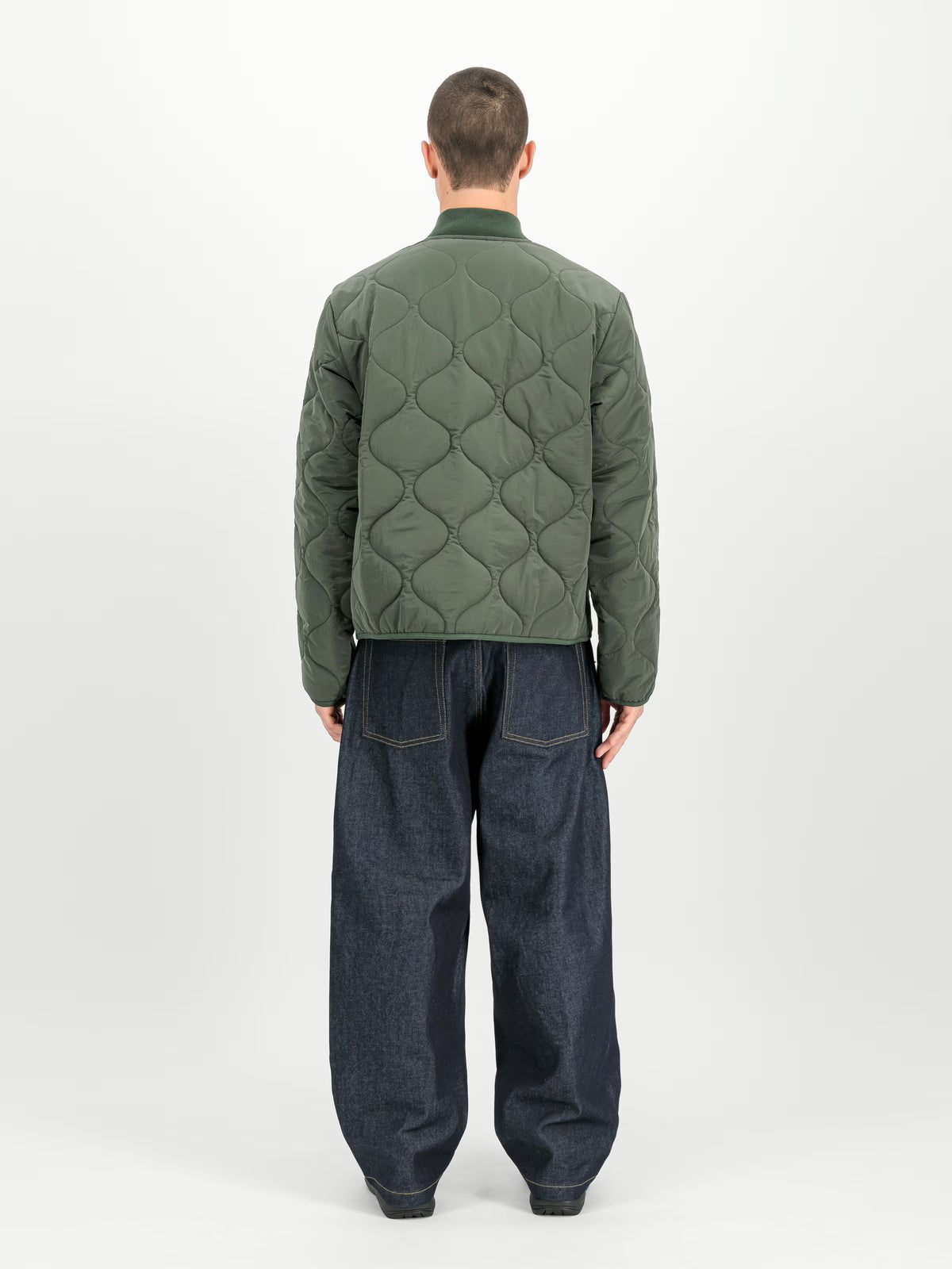 Alpha Industries: CWU-9/P Quilted UV Loose Field Jacket - Vintage Green