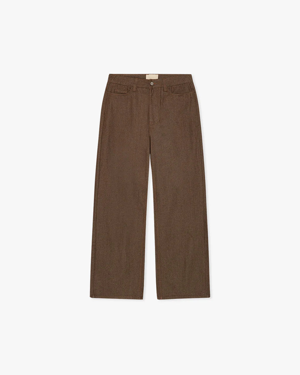 C_ALM: Baggy Raw Jeans - Brown