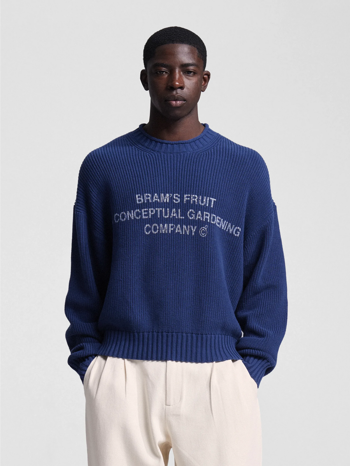 Bram's Fruit: Stamp Knit - Navy