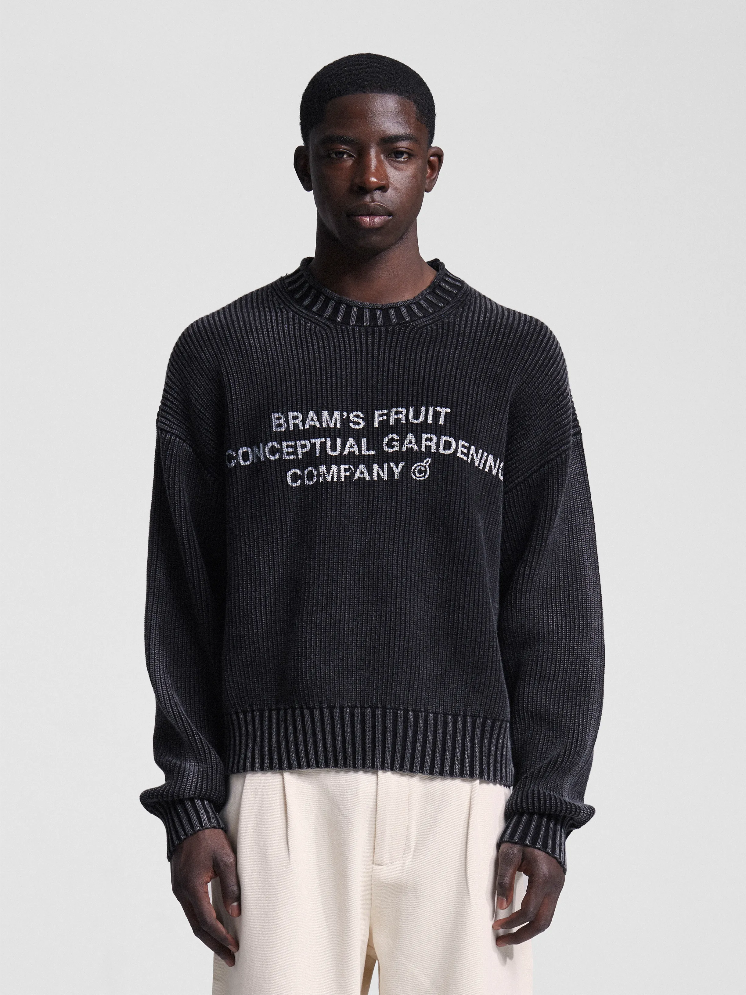 Bram's Fruit: Stamp Knit - Charcoal