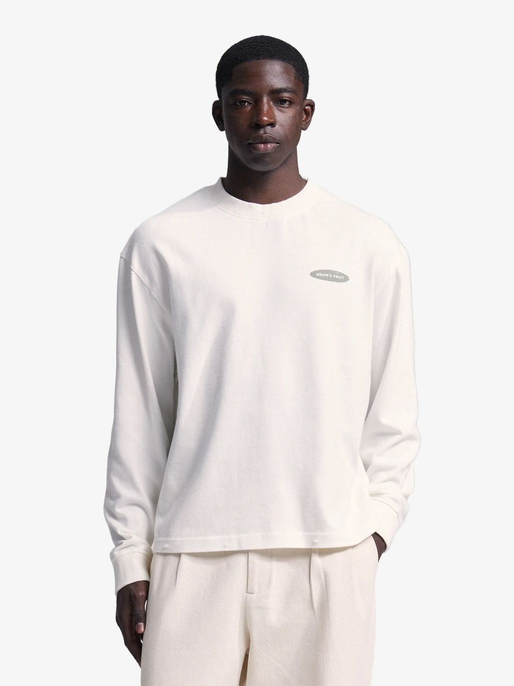 Bram's Fruit: Distressed F*ck Off I'm Gardening Longsleeve - White