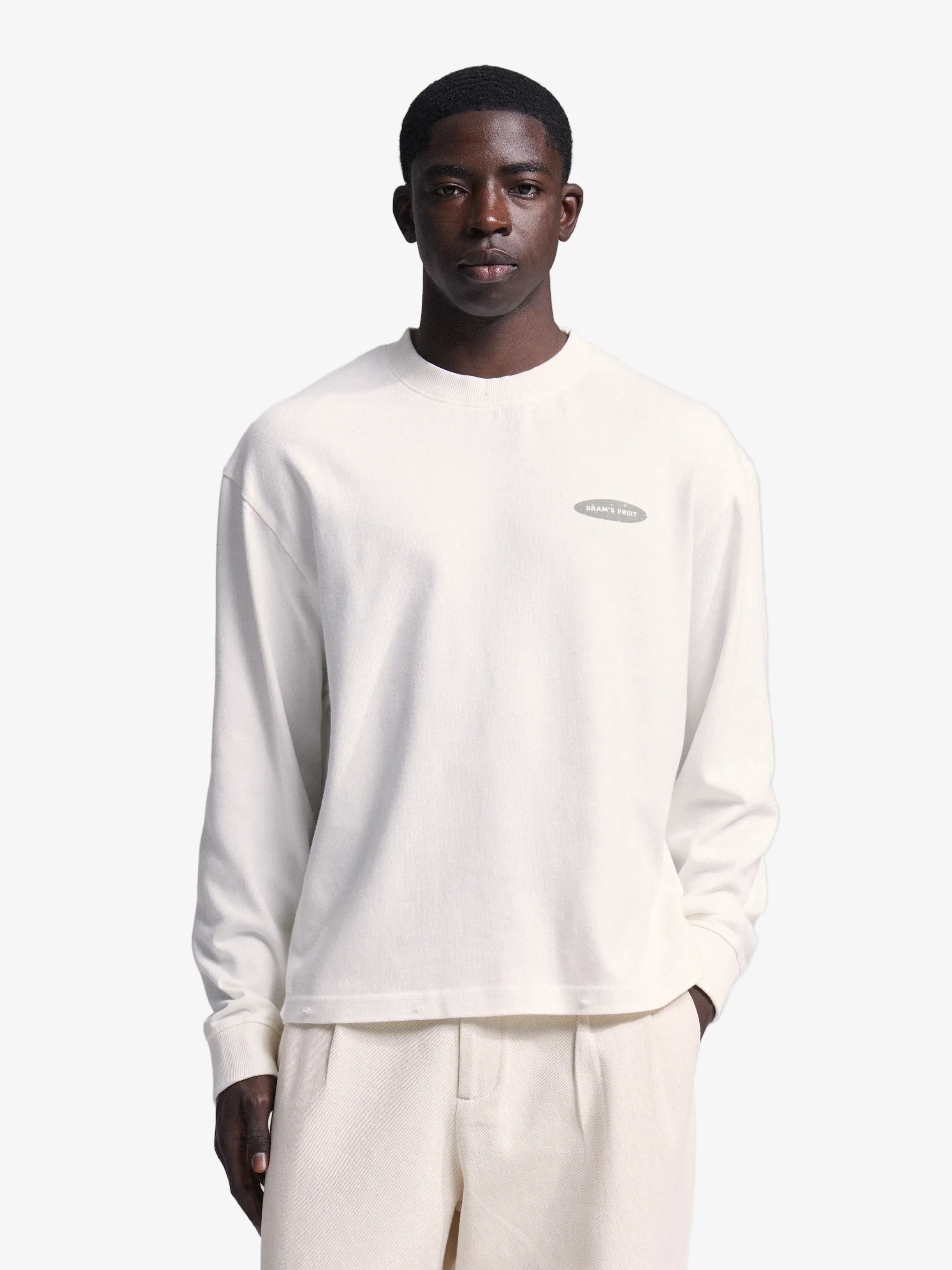 Bram's Fruit: Distressed F*ck Off I'm Gardening Longsleeve - White