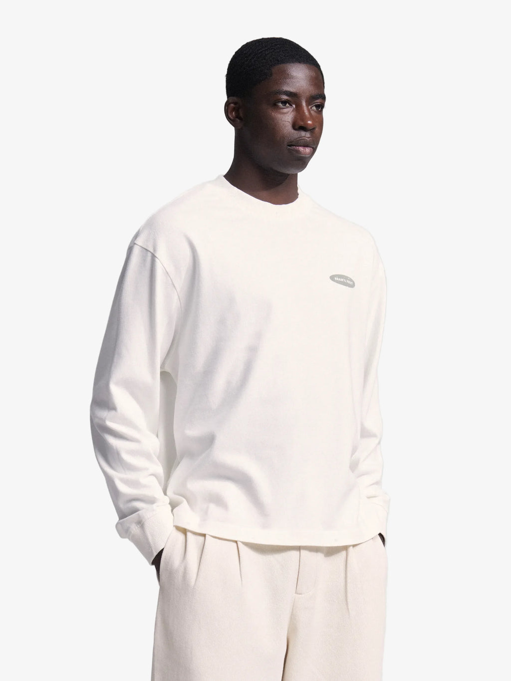 Bram's Fruit: Distressed F*ck Off I'm Gardening Longsleeve - White