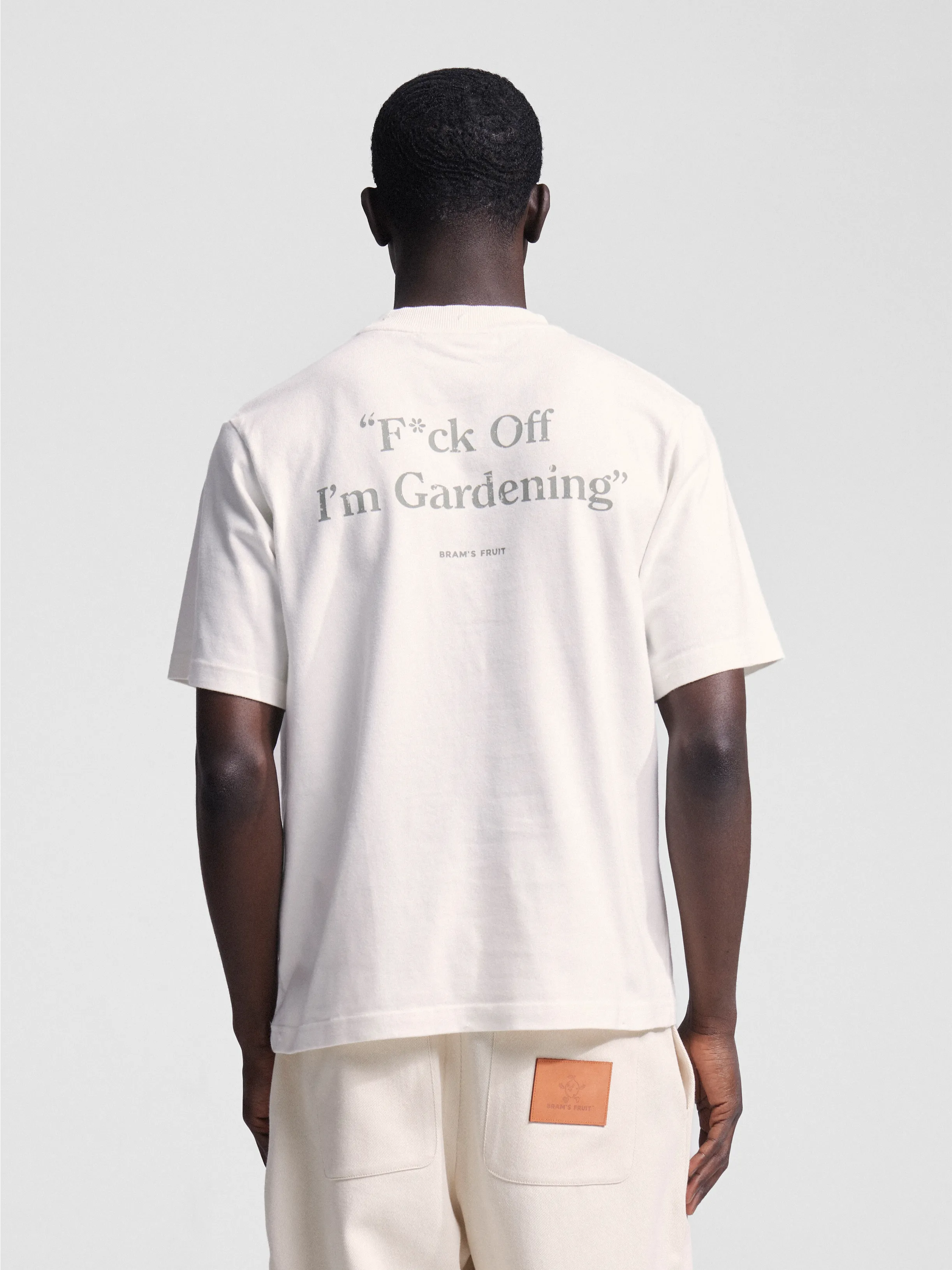 Bram's Fruit: Distressed F*ck Off I'm Gardening T-shirt - White