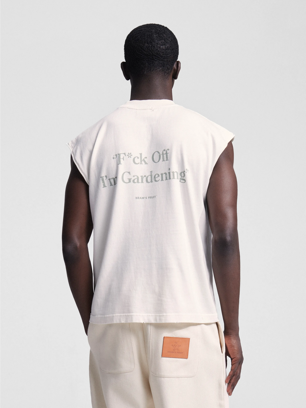 Bram's Fruit: Distressed F*ck Off I'm Gardening T-shirt - White