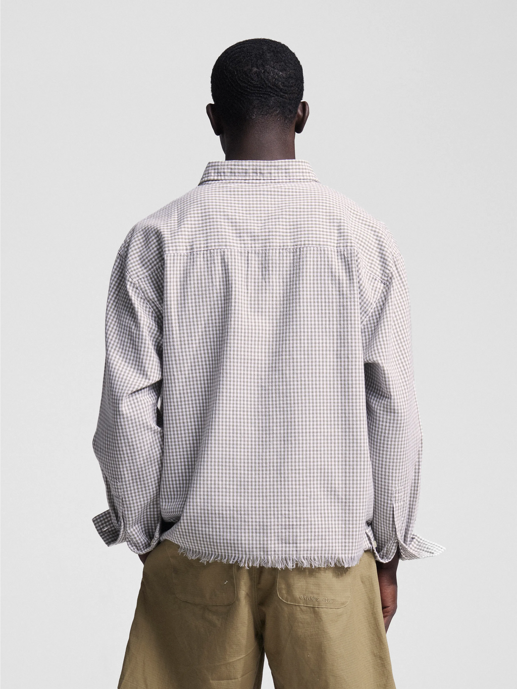 Bram's Fruit: Distressed Farmer's Shirt LS - Olive Green
