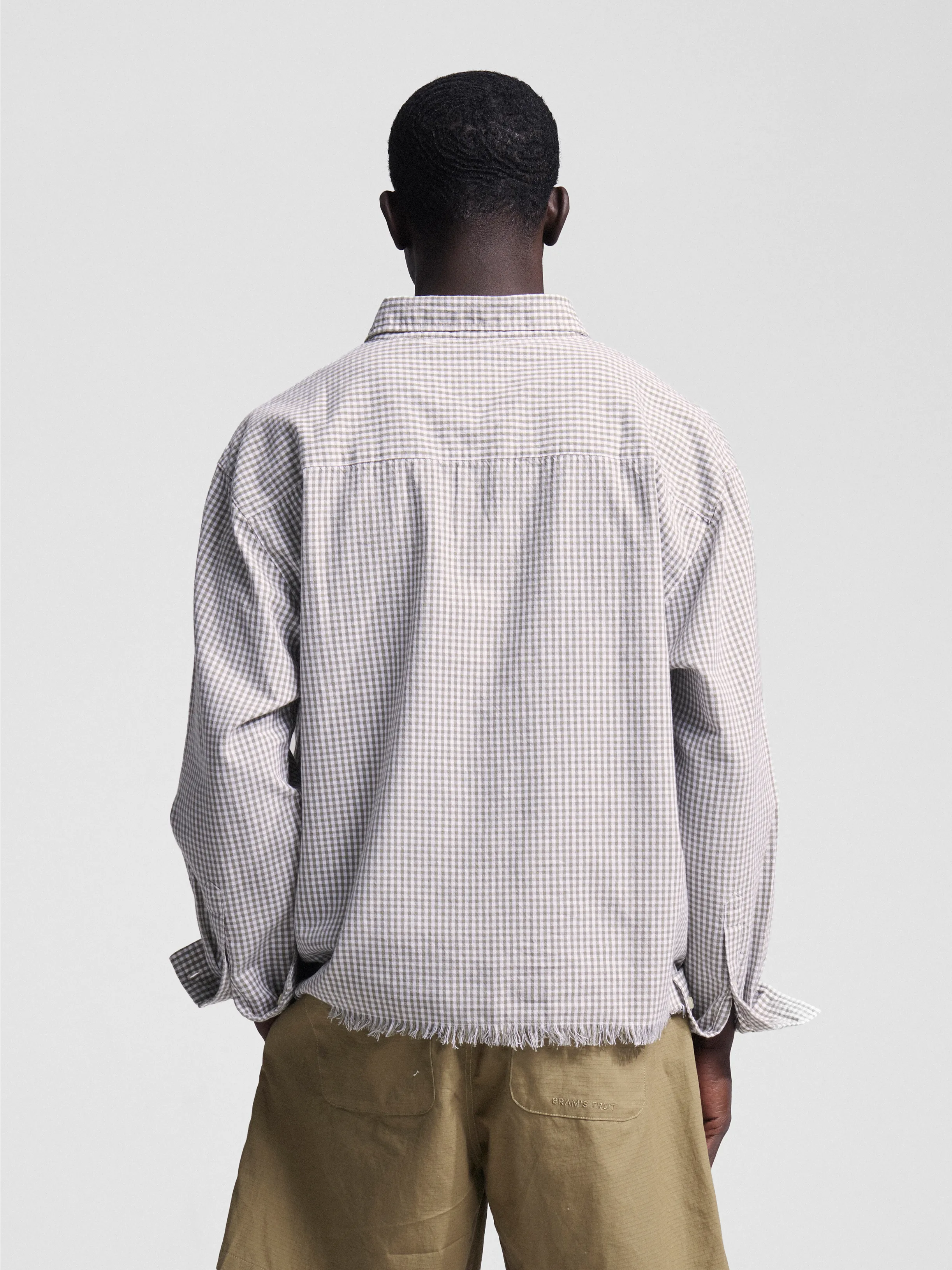 Bram's Fruit: Distressed Farmer's Shirt LS - Olive Green