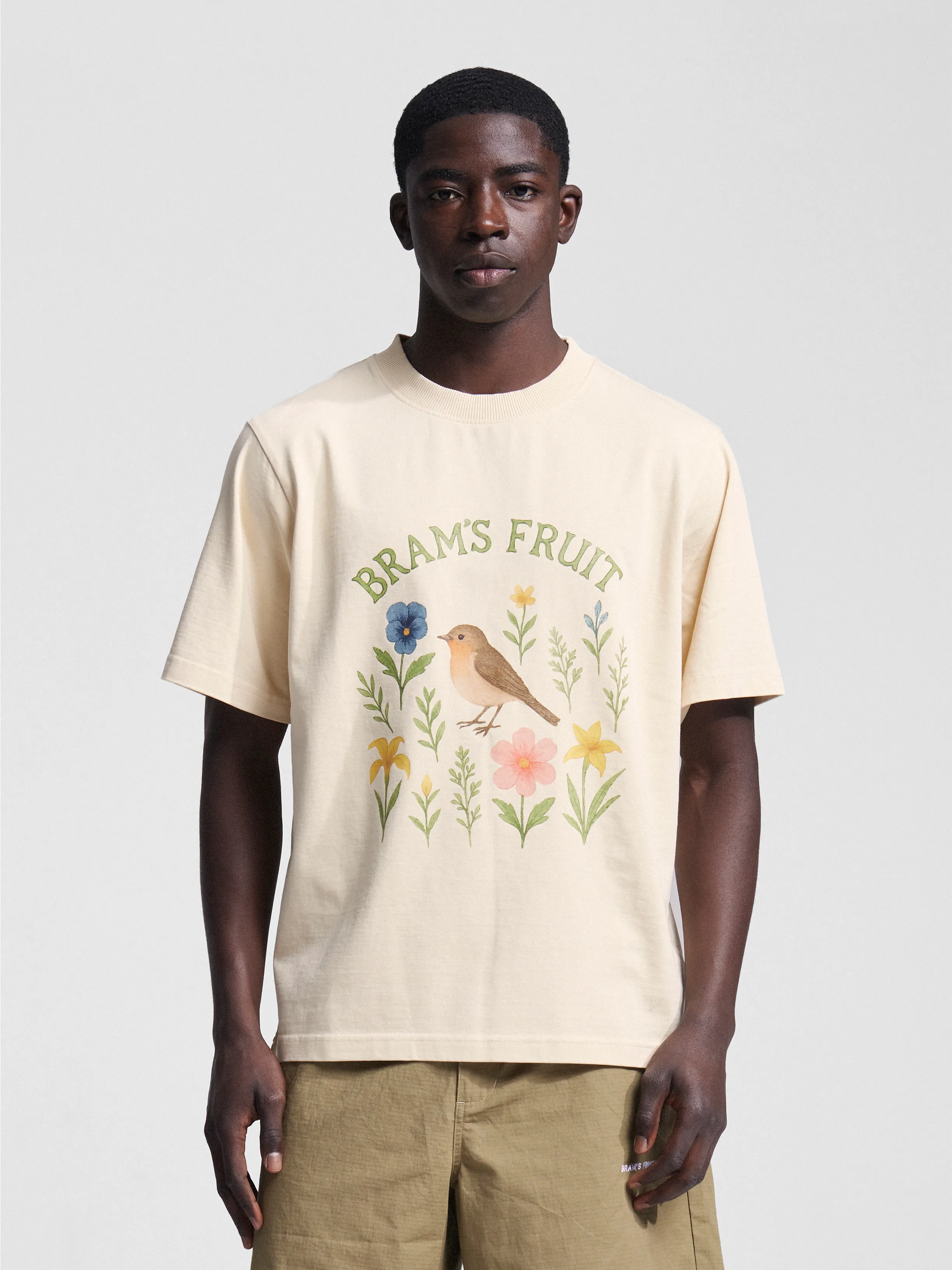 Bram's Fruit: Robin T-shirt - Beige
