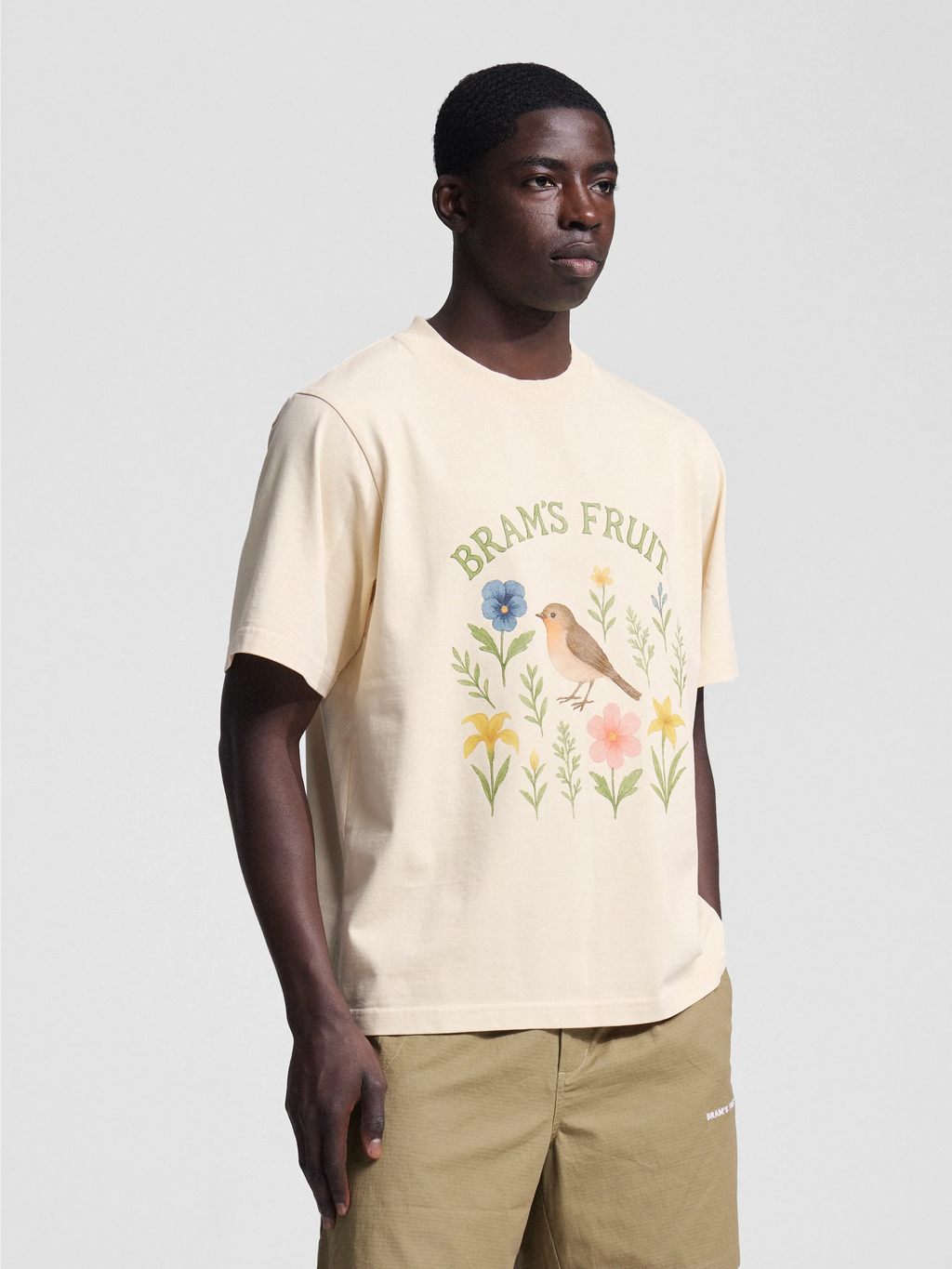 Bram's Fruit: Robin T-shirt - Beige
