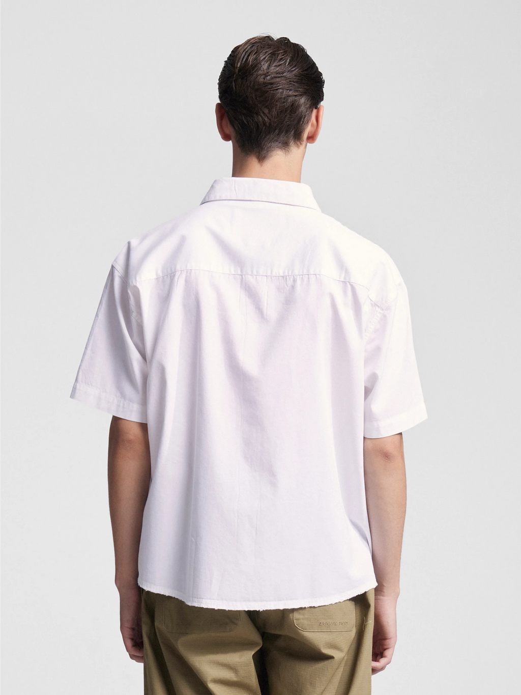 Bram's Fruit: Shortsleeve Varsity Shirt - White