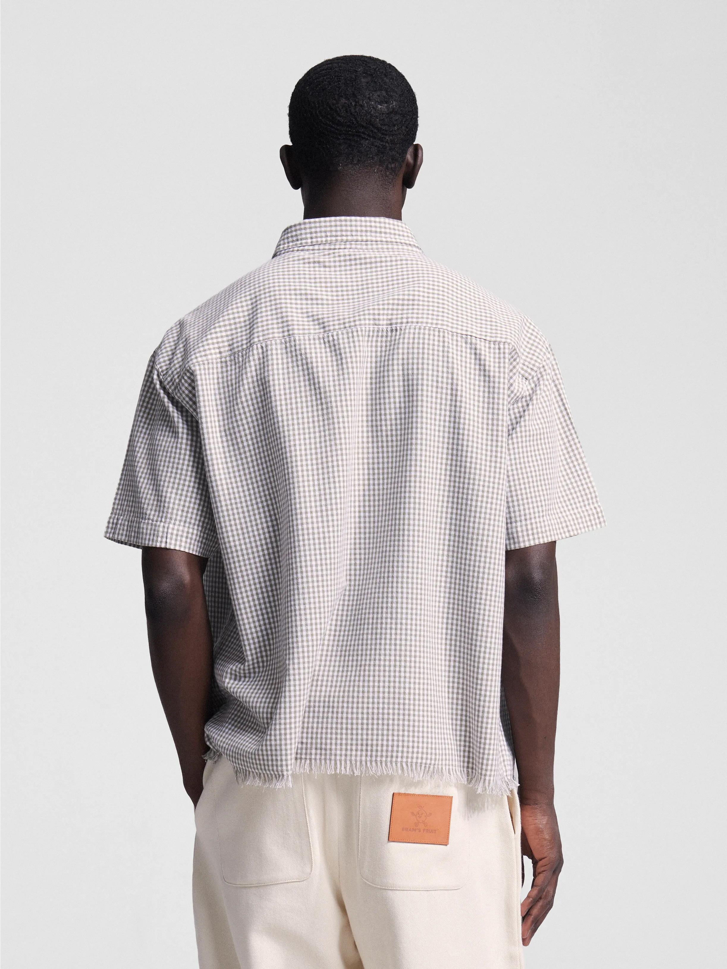 Bram's Fruit: Distressed Farmer's Shirt SS - Olive Green