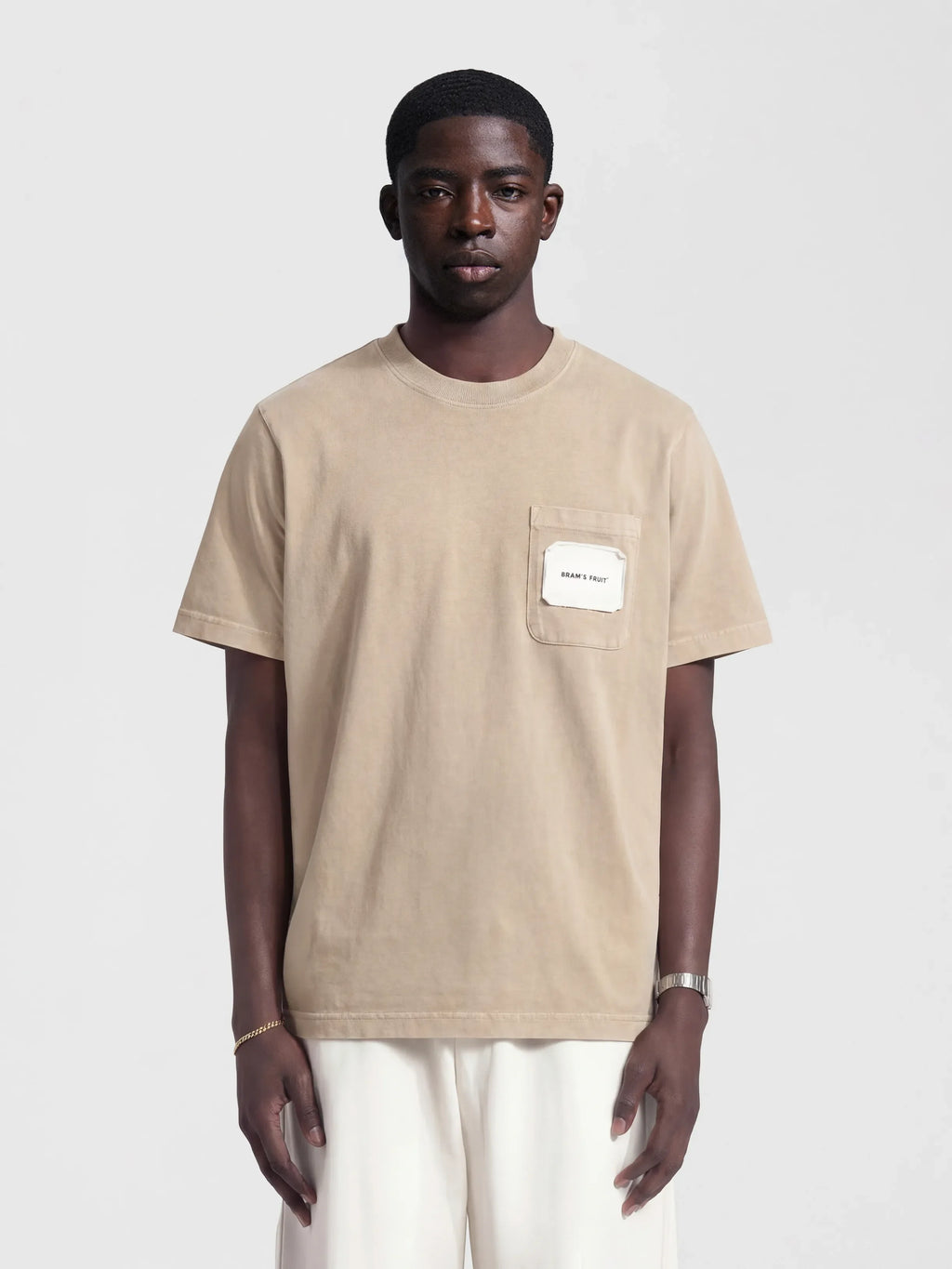 Bram's Fruit: Chest Pocket T-shirt - Sand