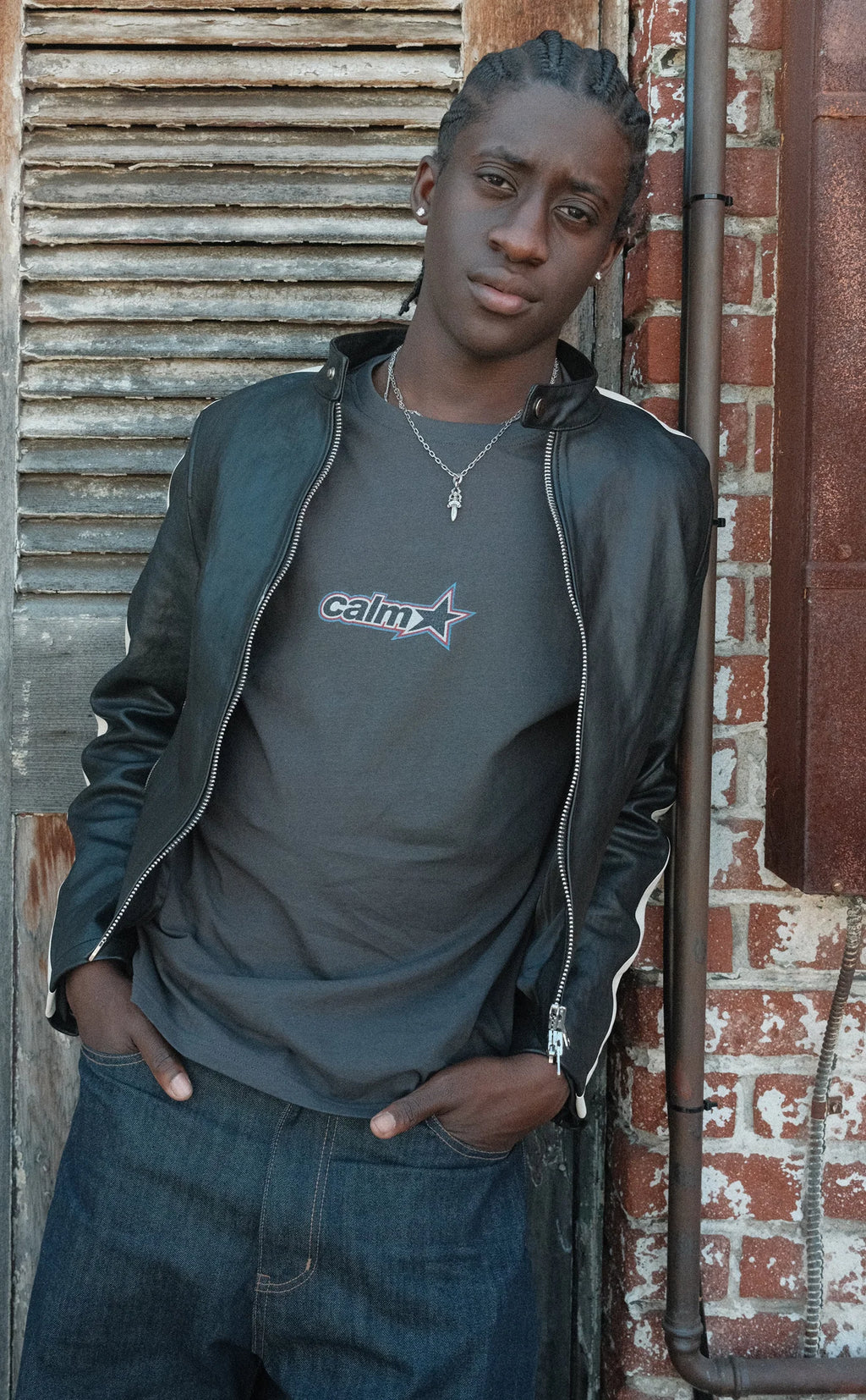 C_ALM: Calmstar Longsleeve - Washed Black