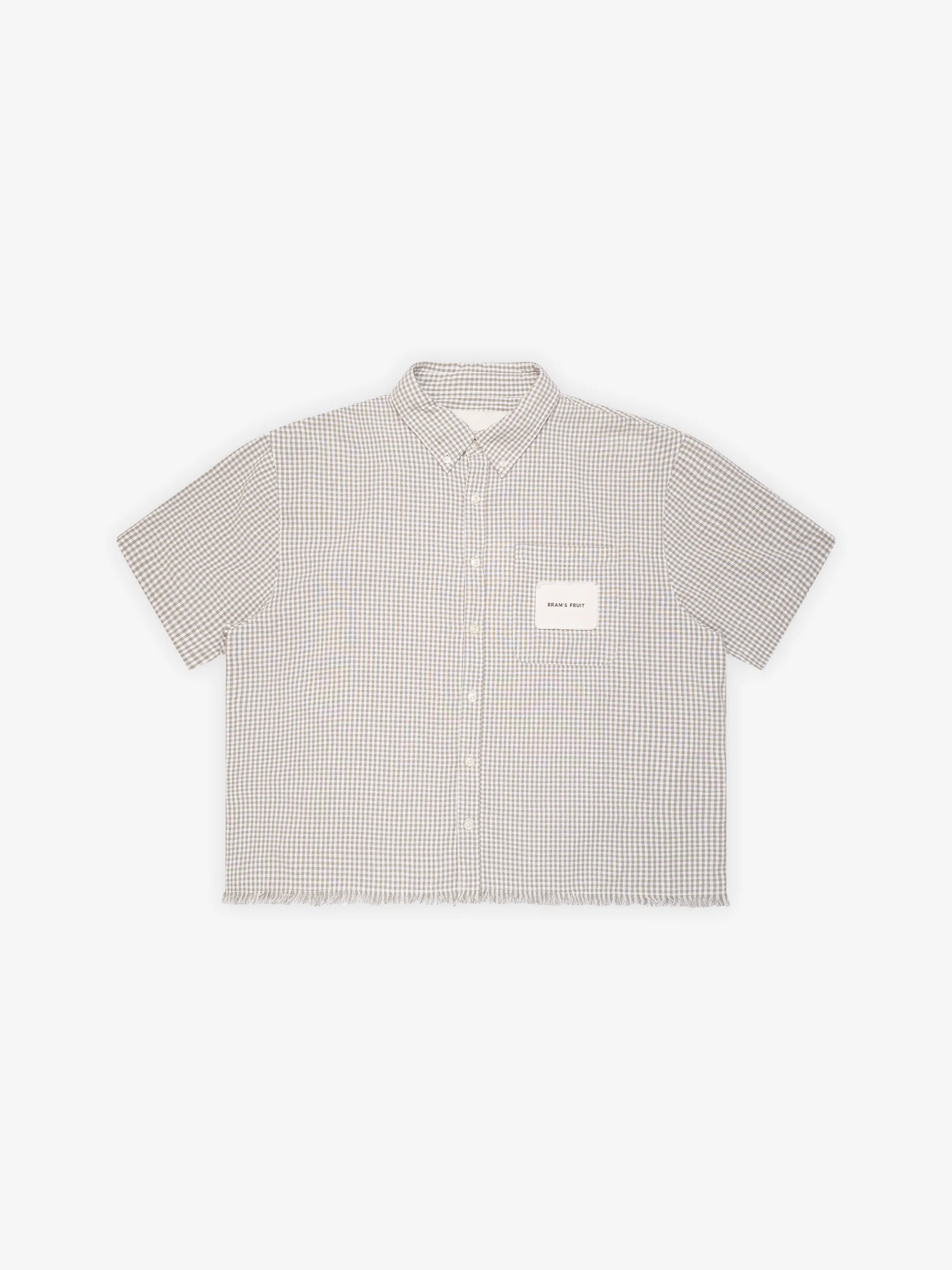 Bram's Fruit: Distressed Farmer's Shirt SS - Olive Green
