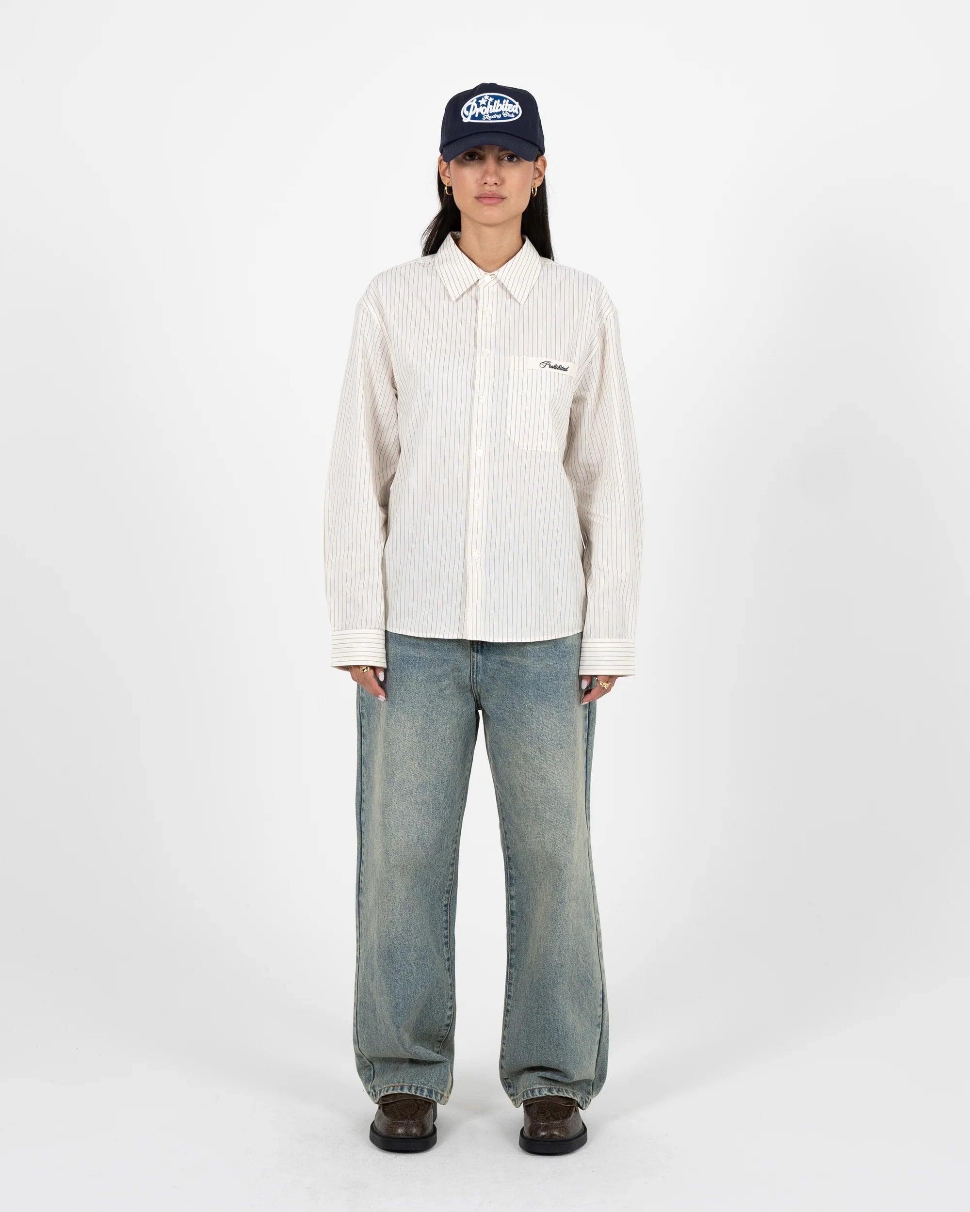 Prohibited: Drift Dress Shirt Off-White