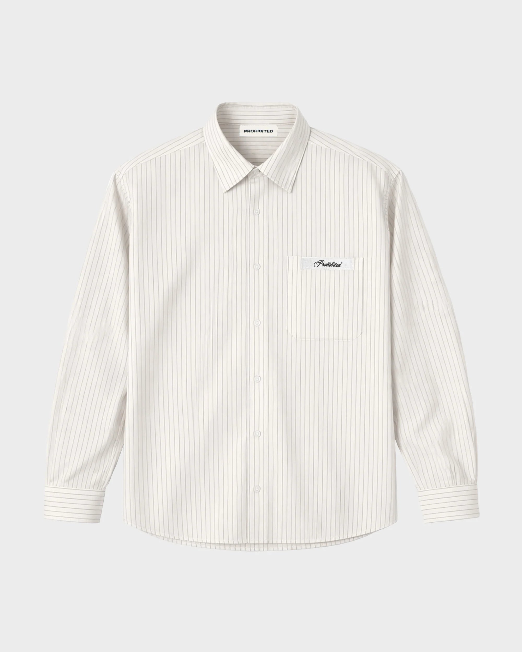 Prohibited: Drift Dress Shirt Off-White