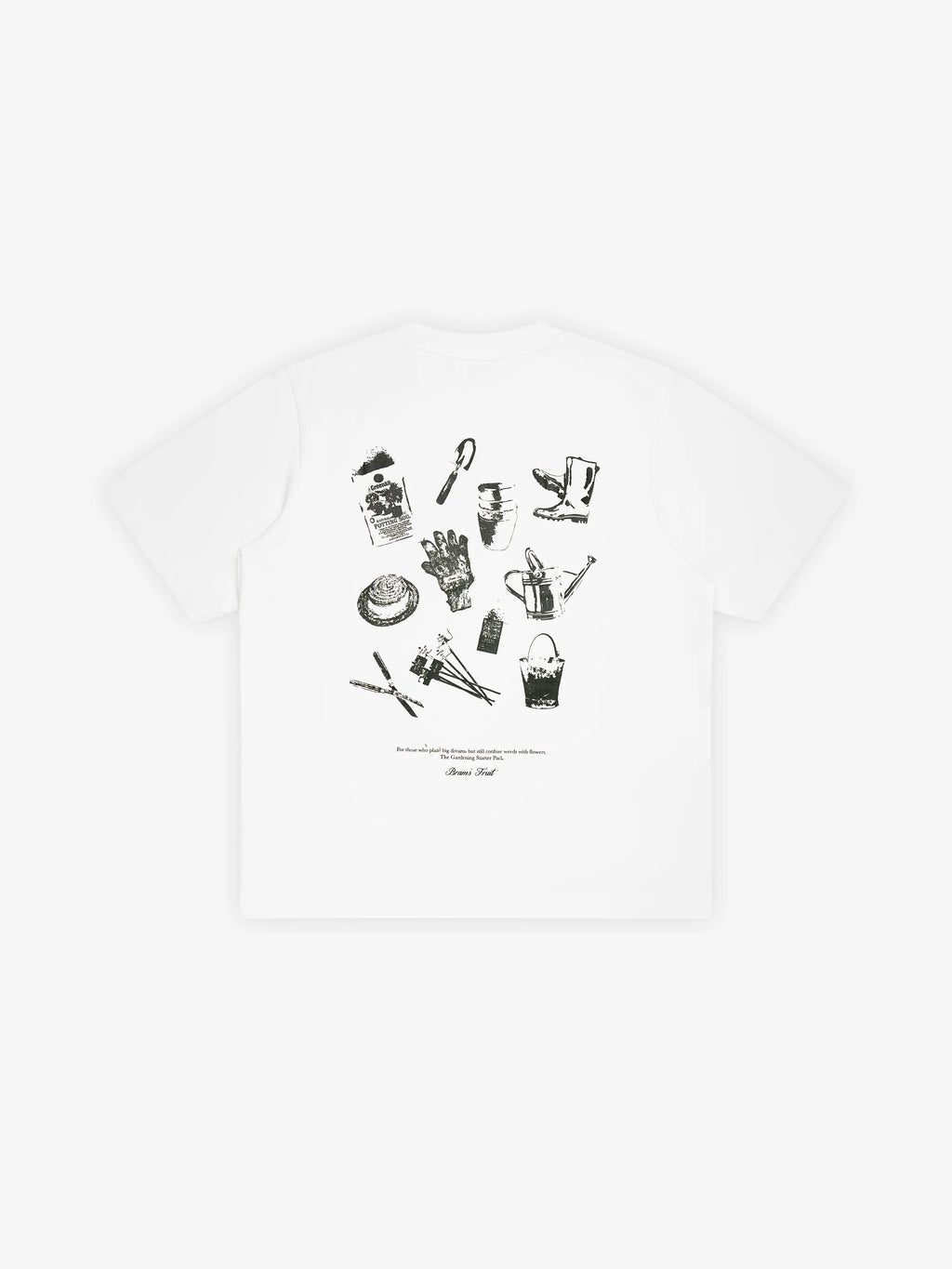 Bram's Fruit: Gardening Kit T-shirt - White