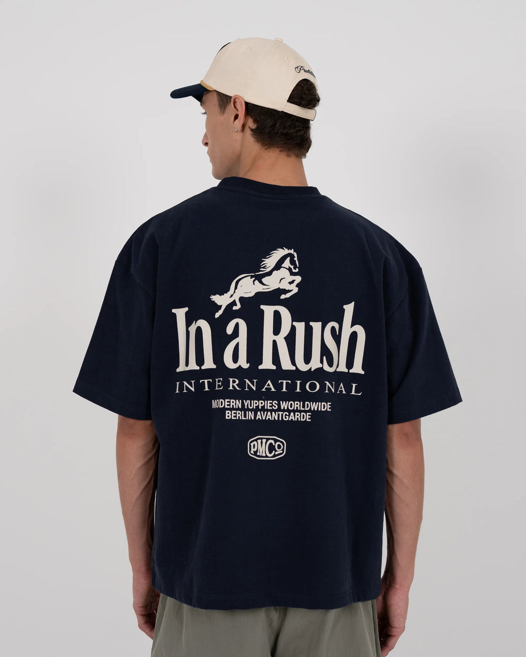 Prohibited: Horse Racer Tee Deep Blue