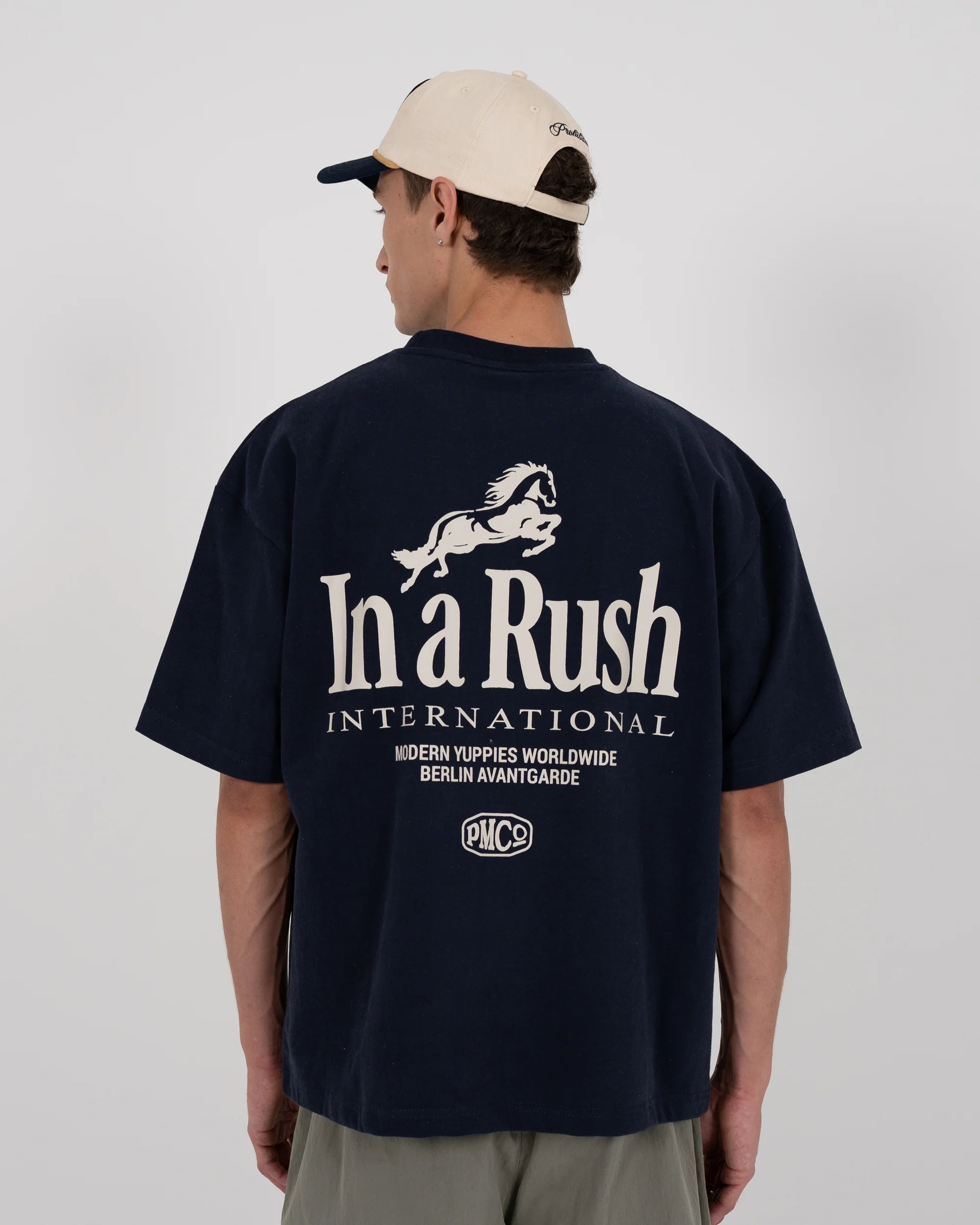 Prohibited: Horse Racer Tee Deep Blue
